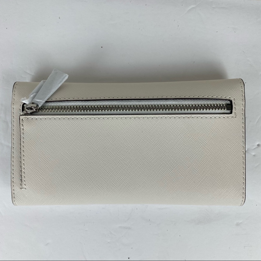 NWT Michael Kors Jane Pebble Leather Large Tote And Wallet Optic White - Picture 8 of 11